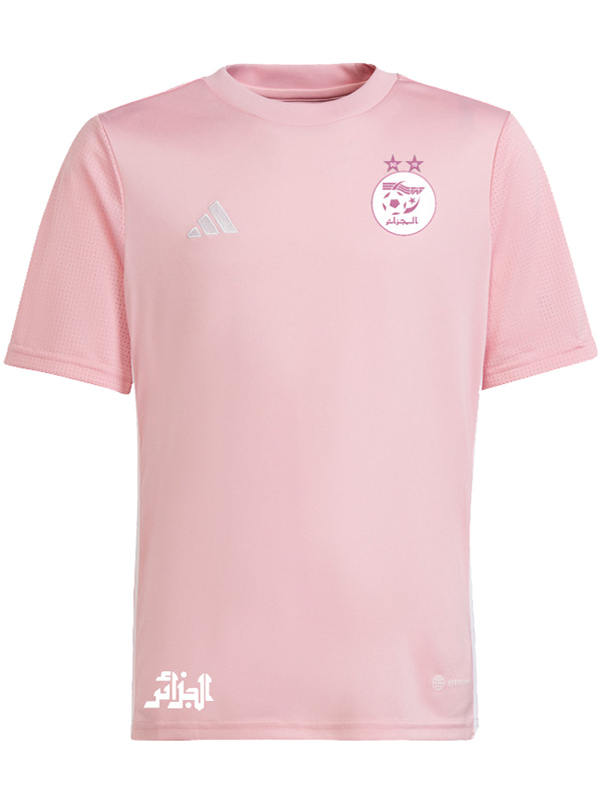 Algeria version joueur maillot de football uniforme de football rose kit de football pour hommes hauts chemise de sport 2023